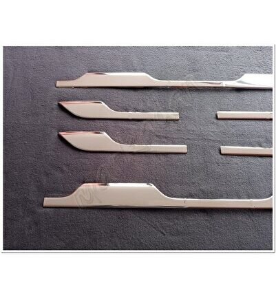 Dacia Duster Yan Marşpiyel Üstü Krom Çıta 2018 Sonrası 6 Parça Paslanmaz Çelik