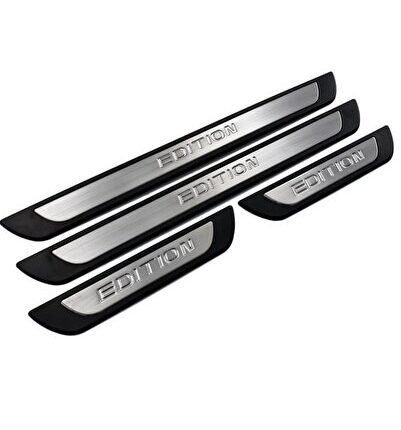 Dacıa Duster 2018 Üzeri Uyumlu Kapı Eşiği Edition Line-4 Prç. P.çelik Krom 1.kalite