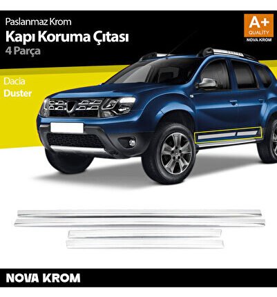 Dacia Duster Kapı Koruma Çıtası Krom 2009 2018
