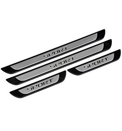 Dacıa Duster 2009-2018 Uyumlu Kapı Eşiği Sport Line-4 Prç. P.çelik Krom 1.kalite