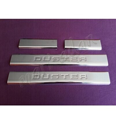 Dacia Duster Krom Kapı Eşiği 2010-2017 4 Parça Paslanmaz Çelik