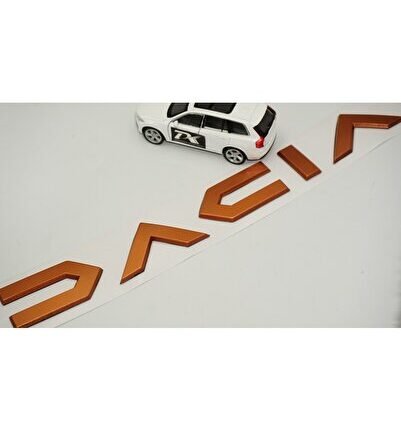 Dacia Yeni Nesil Bagaj 3M Bronz ABS Yazı Logo Arma