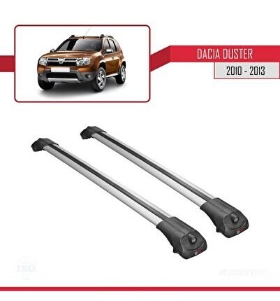 Dacia Duster 2010-2013 Arası ile uyumlu ACE-1 Ara Atkı Tavan Barı GRİ