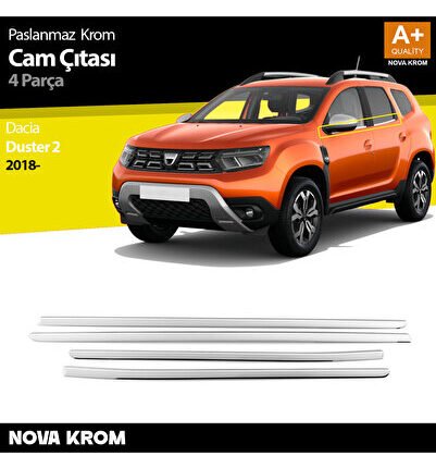 Dacia Duster Krom Cam Çıtası 4 Prç 2009 2018