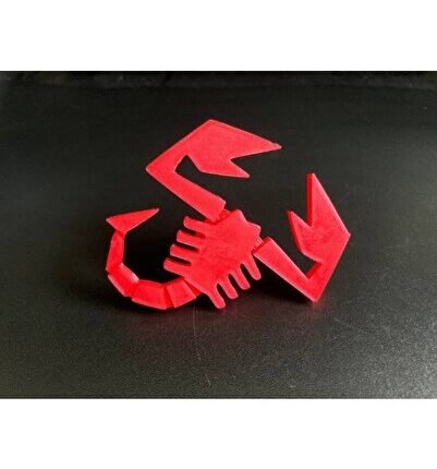 Scorpion Kırmızı Bagaj Arması 3M 3D ABS Dacia Duster