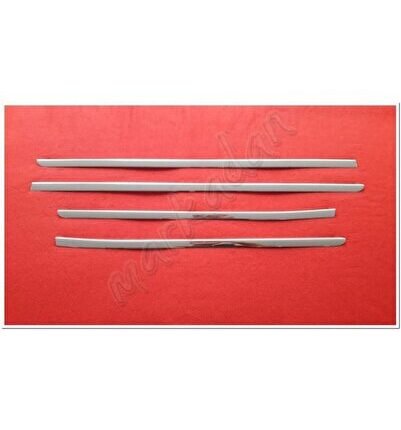 Dacia Duster Krom Cam Çıtası 2018 Sonrası 4 Parça Paslanmaz Çelik