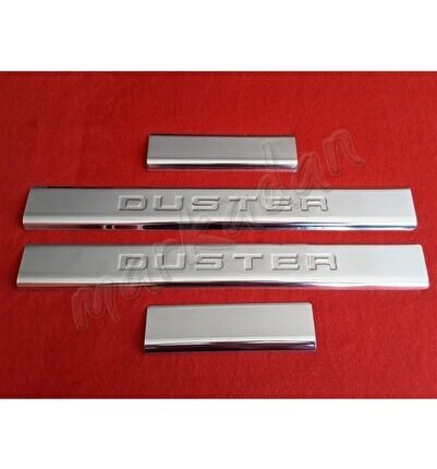 Dacia Duster Krom Kapı Eşiği 2010-2017 4 Parça Paslanmaz Çelik