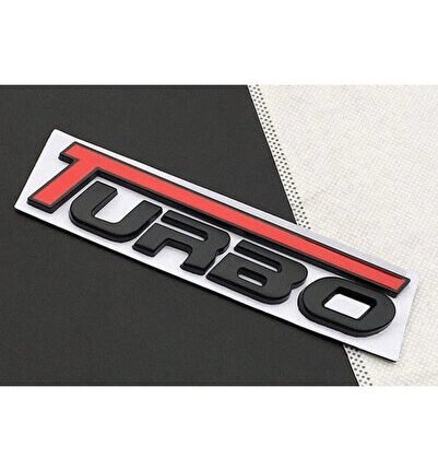 Turbo Piano Black Kırmızı Bagaj Yazısı 3M 3D ABS Dacia Duster