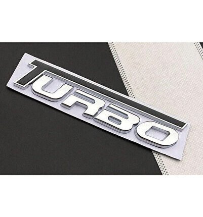 Turbo Krom Piano Black Bagaj Yazısı 3M 3D ABS Dacia Duster