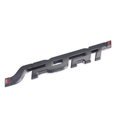 Sport Piano Black-Kırmızı Bagaj Yazısı 3M 3D ABS Dacia Duster