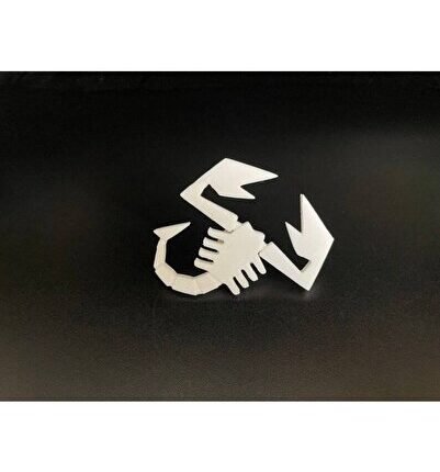 Scorpion Beyaz Bagaj Arması 3M 3D ABS Dacia Duster