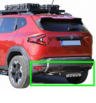 2025+YENİ RENAULT DUSTER ARKA KORUMA DEMİRİ SİYAH DUSTER YAZILI