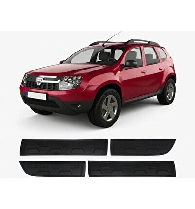 Dacia Duster 2010-2017 Tam Uyum Kapı Gövde Kaplama (Damalı 4 Parça)