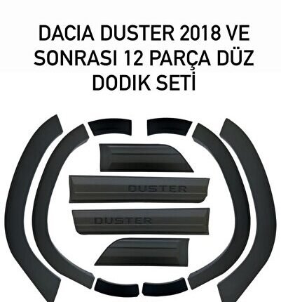 TÜRKMEN Dacia Duster 2018 Sonrası Dodik Seti Ve Halı Kenar Plastiği