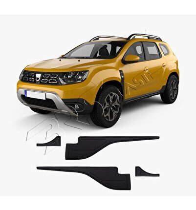 Dacia Duster Uyumlu 2018-2024 Abs Yarasa Yan Kapı Kaplama 4 Parça