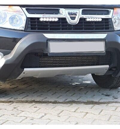Dacia Duster Uyumlu Yedek Parça Ön Difüzör Mat Gri 2010 - 2017