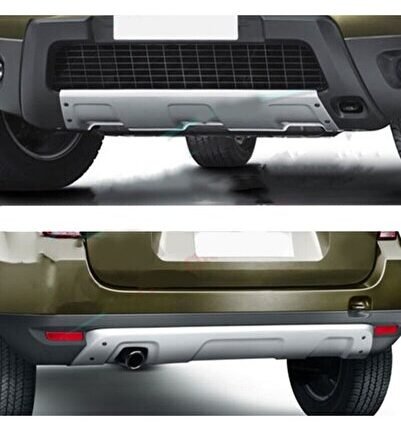 Dacia Duster 2008+ Uyumlu Yedek Parça Ön-Arka Difüzör (Plastik)