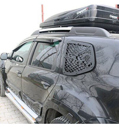 Dacia Duster Metal Kelebek Cam Kaplama Vizör 2 Parça 2010-2017 Yıl Aralığı Uyumlu