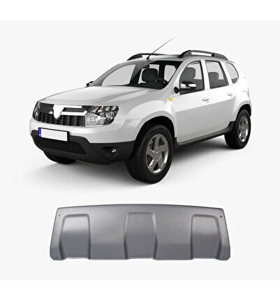 Dacia Duster Uyumlu 2010-2017 Abs Ön Difüzör Gri