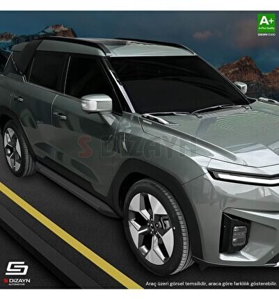 S-Dizayn Dacia Duster 2 Skyline Siyah Yan Basamak 183 Cm 2018-2023 A+ Kalite