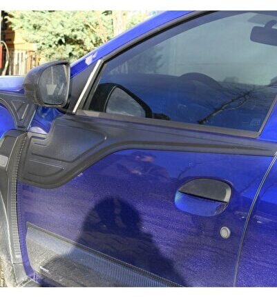 Dacia Duster Yarasa Dodik Uv Katkılı Abs Mat Siyah 4 Parça 2018-