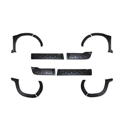 Cappafe Dacia Duster 2010-2017 Uyumlu Hornet Dodik Set 12 Parça