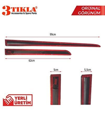 Dacia Duster Kırılmaz ABS Yan Kapı Koruma Çıtası Siyah 1. Kalite Yerli