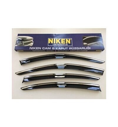 Dacia Duster 2010-2017 Kromlu Cam Rüzgarlığı 4'lü Mugen
