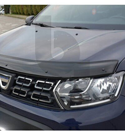 DACİA DUSTER KAPUT KORUMA 2018-2024 UYUMLU ABS PLASTİK PİANO BLACK
