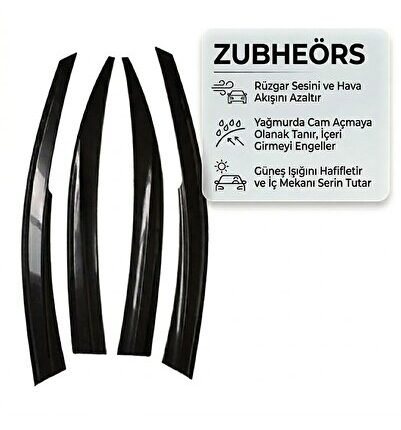 DACIA DUSTER 2017-2019 RÜZGARLIK 4LÜ TAKIM