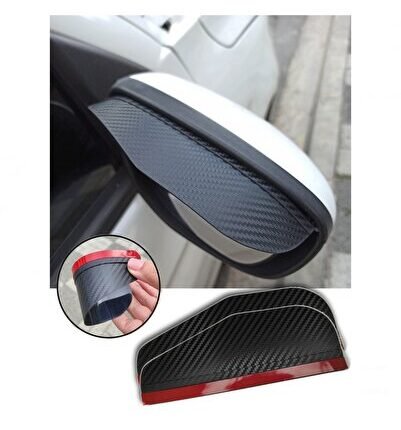 Dacia Duster ile Uyumlu Carbon Ayna Siperlik ve Kauçuk Anahtarlık Set