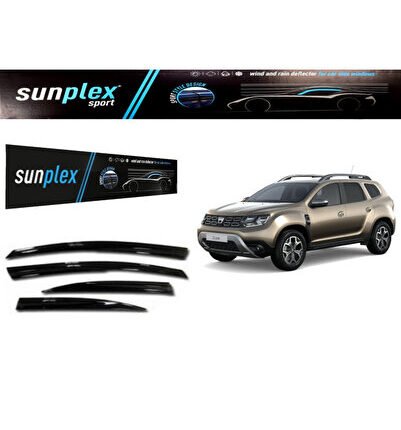 Dacıa Duster 2022 Model Uyumlu Araca Özel Cam Rüzğarlığı Ön Arka 4lü