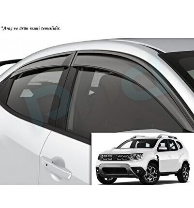2009+ DACIA DUSTER CAM RUZGARLIGI 4PCS