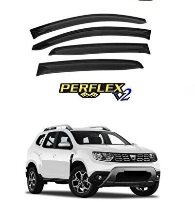 Dacıa Duster 2019 Modeller için Cam Rüzgarlığı Takımı 4'lü Set Avant (Classic-Düz)