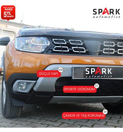 Dacia Duster 2018-2024 Yıl Aralığı Uyumlu Ön Tampon Difüzör