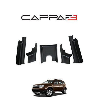 Dacia Duster İç Trim Parçalar 2018> 5 Prç Abs Halı koruma