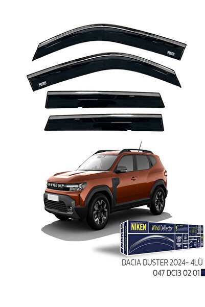 1_org_zoom-48052.jpg RENAULT DUSTER 2024- KROMLU CAM RÜZGARLIGI 4LÜ - Görsel 1