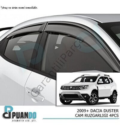 ARACA ÖZEL 2009+ DACIA DUSTER CAM RUZGARLIGI 4PCS