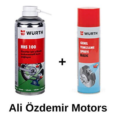 HHS100 Kuru Zincir Yağlayıcı + Genel Temizleme Spreyi Basic (Yeni Tarihli)