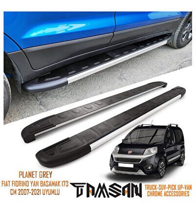 FIAT FIORINO PLANET MODEL YAN BASAMAK GRİ 173 CM 2007-2021 UYUMLU