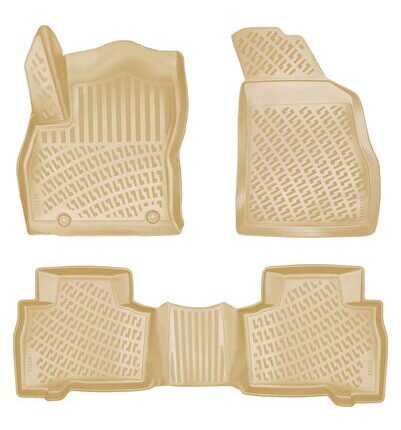 Citröen Nemo 2007 Sonrası Havuzlu Paspas Bej Temizleyici Hediye