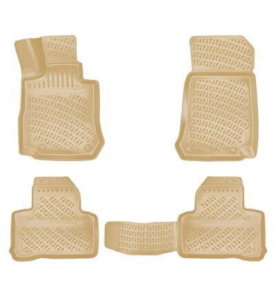 Mercedes-Benz GLC SUV 2015-2022 3D Havuzlu Paspas Bej