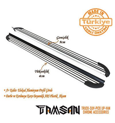 FIAT FIORINO X-LINE MODEL YAN BASAMAK GRI 173 CM 2007-2021 UYUMLU