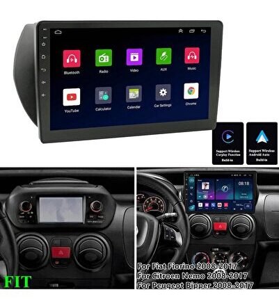 FIAT FIORINO 2008+ MULTİMEDYA NAVİGASYON USB KAMERA CARPLAYER 6 RAM