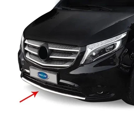 OMSA Mercedes Vito W447 Krom Ön Tampon Difüzör Çıtası 2014-2024 Arası