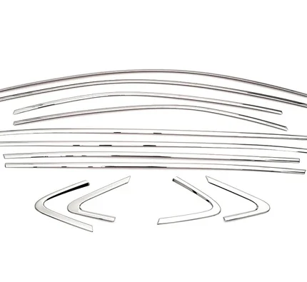 OMSA Toyota Corolla Krom Cam Çerçevesi Vision&Vision Plus Hariç 12 Parça 2021 ve Sonrası