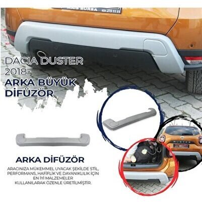 Dacia Duster Difüzör Seti 2018 Model Üstü