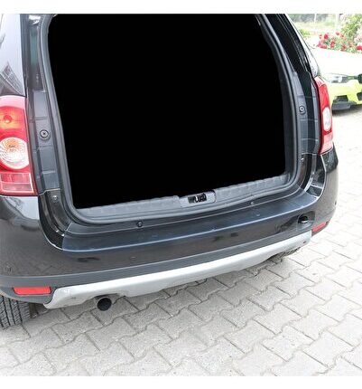 Dacia Duster Arka Tampon Eşiği Koruma Mat Siyah 2010-2017
