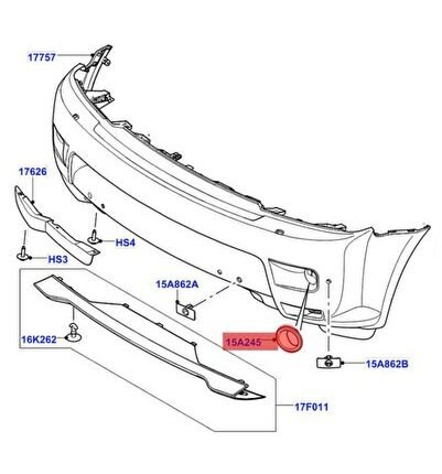 Range Rover Sport Autobiography Sis Farı Çerçevesi Sağ Lr019636