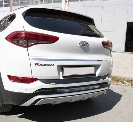 Hyundai Tucson Arka Tampon Eşiği Plastik Siyah 2015-2018 Arası